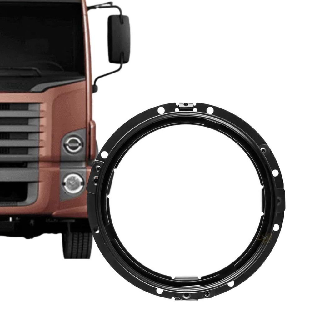 SUPORTE FAROL ANGEL EYES MILHA 7 POLEGADAS METAL LED UNIVERSAL PARA CAMINHAO KOMBI JEEP