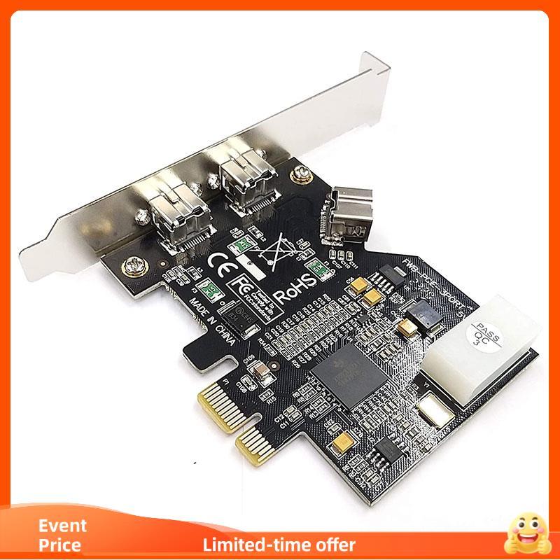 Placa PCI-E Firewire 800 De 3 Portas IEEE Outer1394b X 2 + Adaptador De Controladora Interno 1394B X 1 Para Win 7/8/10