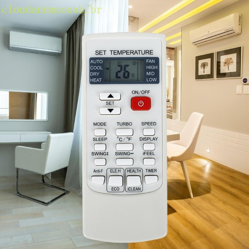 Controle remoto do ar condicionado CLO YKR-H 102E, adequado para reparo dos modelos 002E 006E.