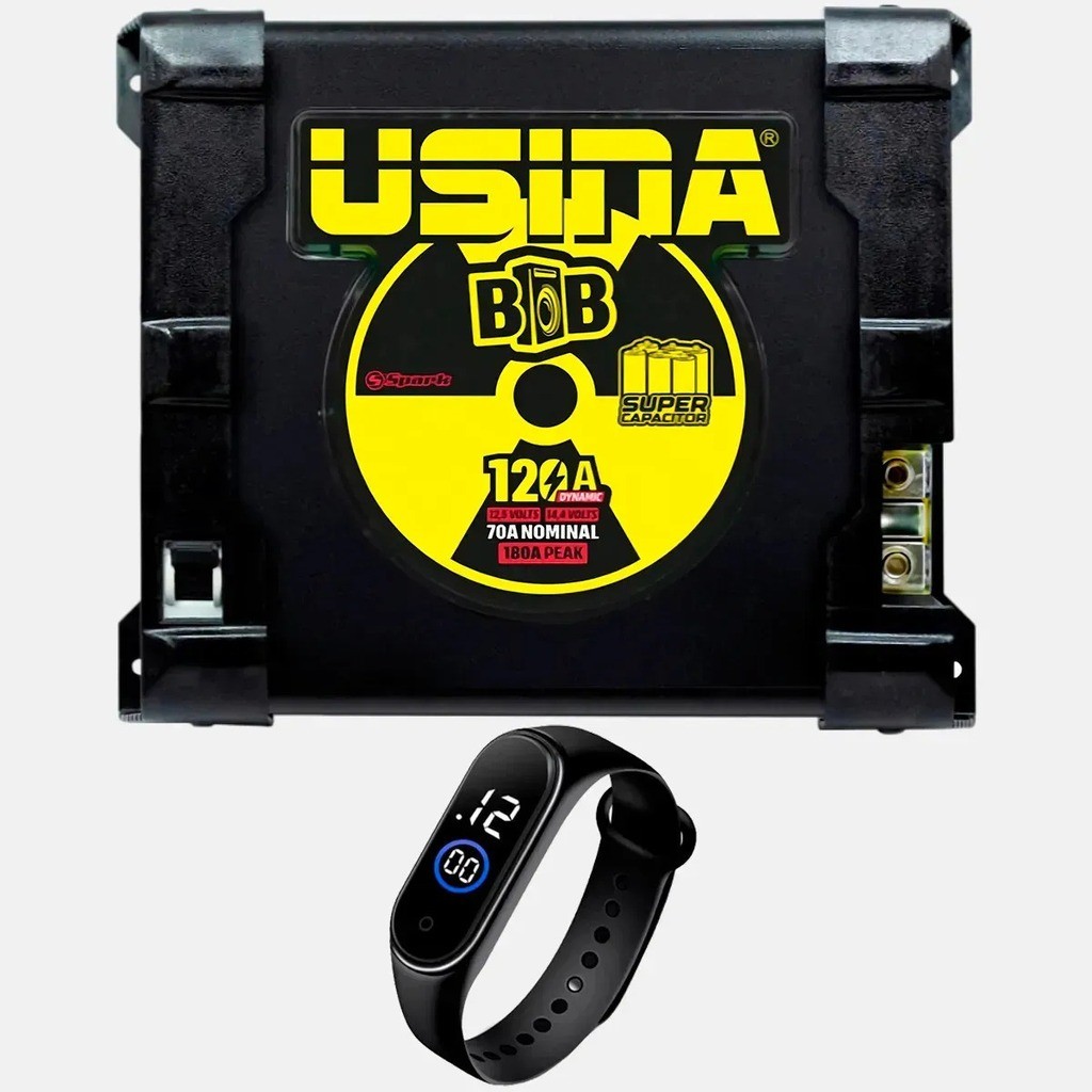 Fonte Usina BOB 120A Dynamic 12V Para Caixa BOB Com Saída Ajustável E Bivolt Automático