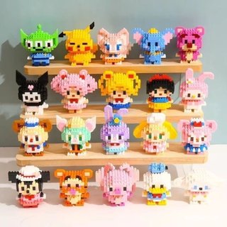 Blocos de Construção em Miniatura Personagens de Anime Brinquedos Educativos DIY Presente…