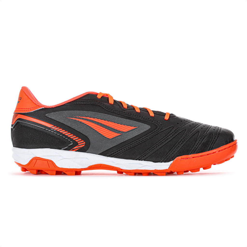 Chuteira Penalty Society Brasil 70 Y-1 Preto e Laranja - Masculino