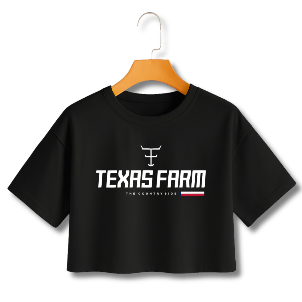 BLUSA FEMININA CROPPED RODEO LANÇAMENTO TEXAS FARM PROMOÇÃO