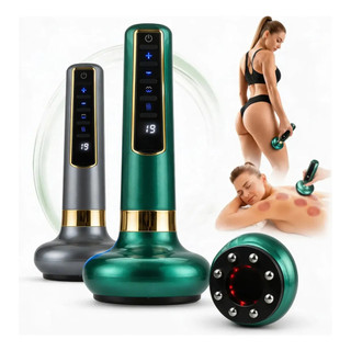 Aparelho Massageador a Vácuo com Ventosa e Infravermelho para Terapia de Sucção - MGC