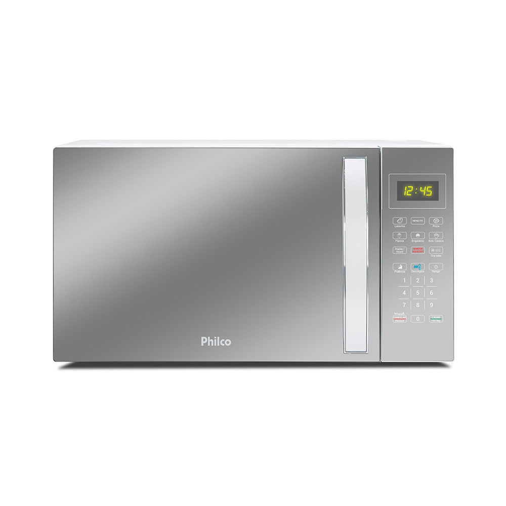 Micro-ondas Philco 28 Litros Limpa Fácil PMO30E 1100W Prata 127v