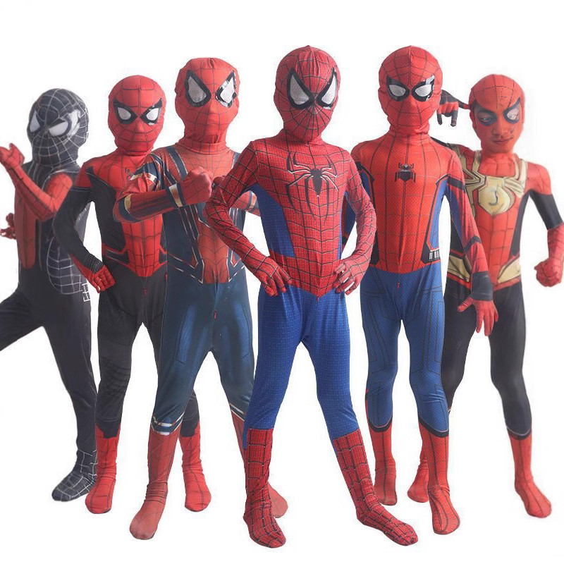 Macacão Do Homem-Aranha Para Crianças De 2 A 12 Anos , Fantasias Casuais De cosplay
