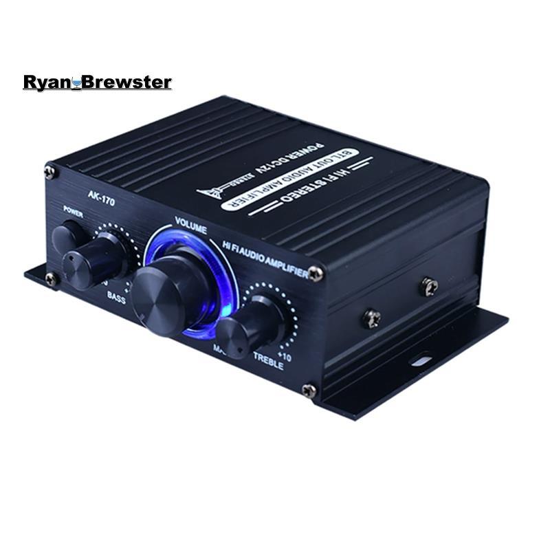 [Preferência R] 12V Mini 400W HIFI Amplificador De Áudio Estéreo Digital FM AK170