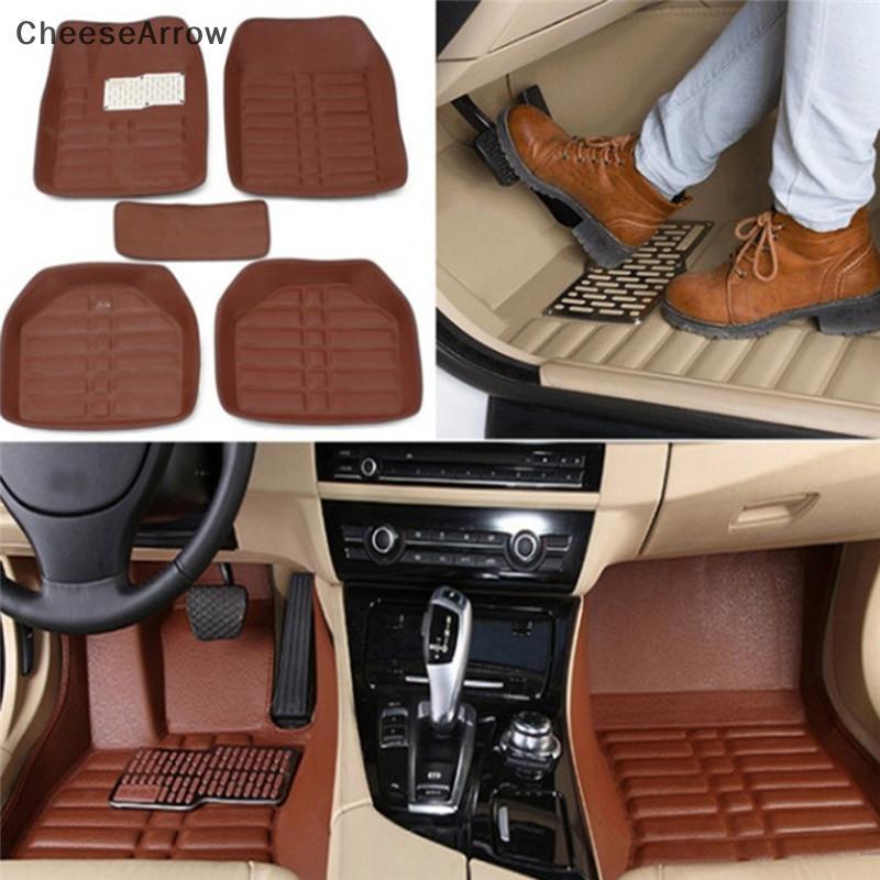 CC 5 Pcs Universal Car Auto Floor Mats FloorLiner Tapete Dianteiro E Traseiro Para Todos Os Climas BR