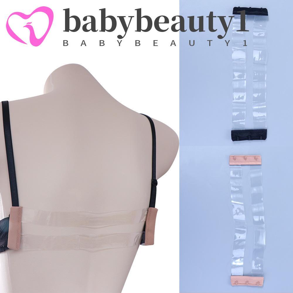 BABYBEAUTY1 Extensor De Sutiã Transparente Útil Ajustável Com 3 Ganchos Elástico Acessórios Feminino