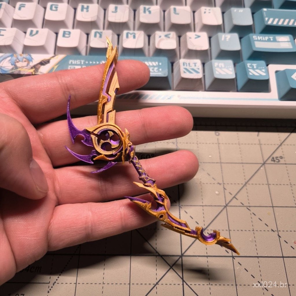 Novo Arma de Inazuma do Genshin Impact, Arco "String of Thunder" do Yoimiya em Escala 1/12, Compatível com Mecha Girls G