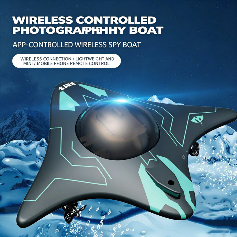 Câmera Wi-Fi RC Barco De Seis Vias Mergulho Submarino Transmissão Em Tempo Real Subaquática Lancha Foto Vídeo Brinquedos