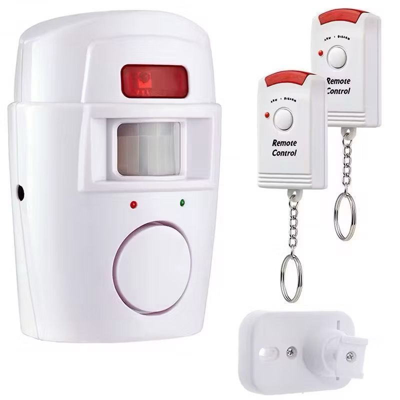 Kit Alarme Antifurto Sem Fio Sensor De Presença 105dB Com 2 Controles