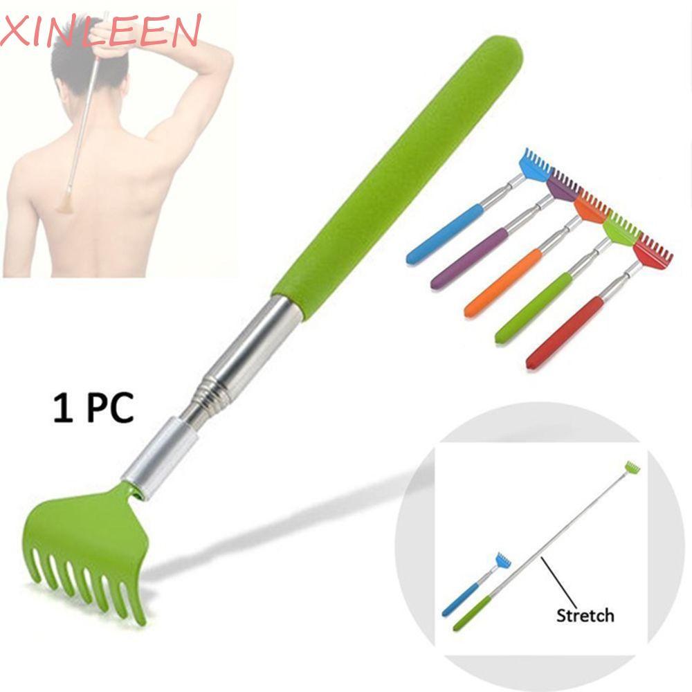 XINLEEN Back Scratcher Hand Grip Retrátil Aço Inoxidável Telescópico Ferramentas De Massagem De Metal Macio
