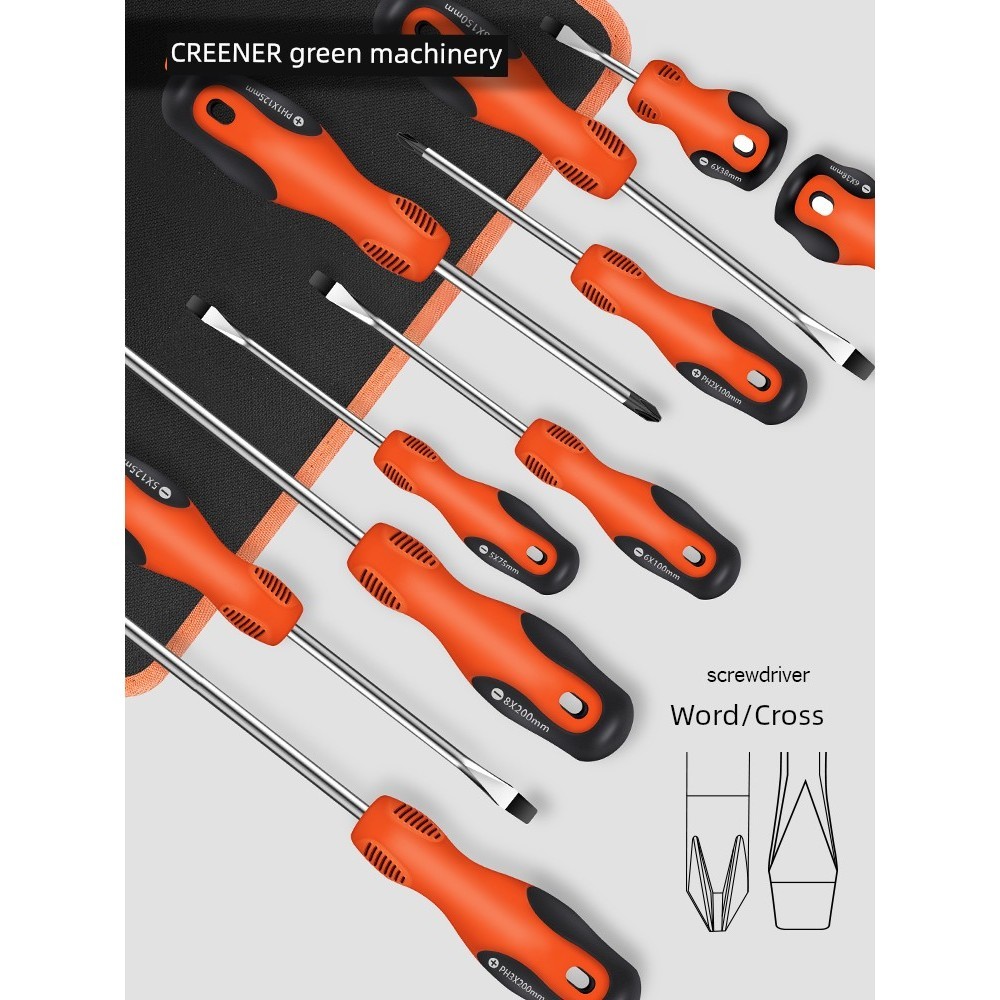 Floresta verde Torx chave de fenda conjunto ferramentas domésticas pequena plana Phillips chave de fenda desmontagem com