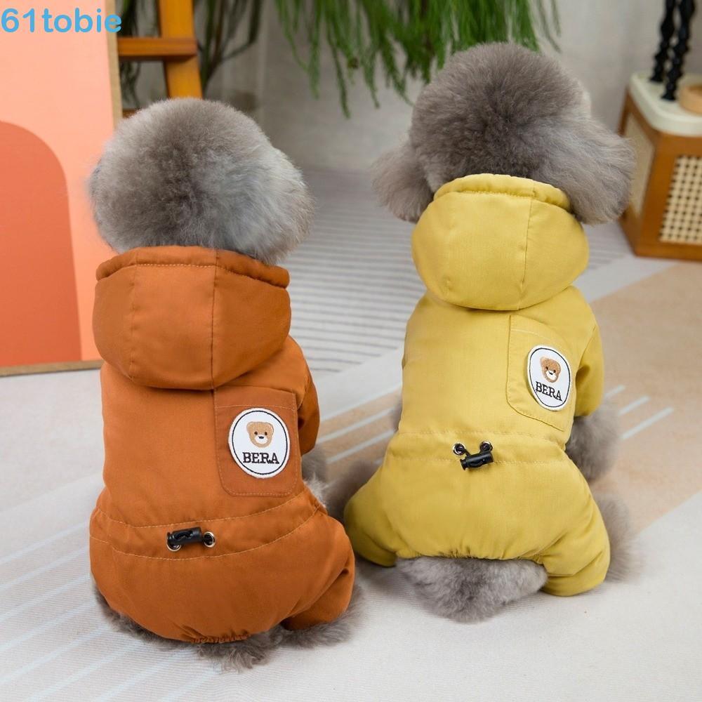 Macacão Para Cachorro De Inverno TOBIE , Jaqueta Espessa De Algodão À Prova D'água , Casaco Acolchoado De Lã Quente
