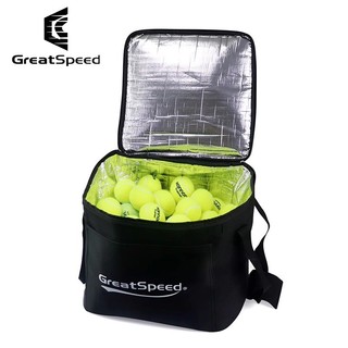 Bolsa balde de tênis GREATSPEED com camada de isolamento térmico Bolsa portátil de tubo de bola de grande capacidade Bol