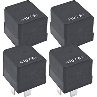 04727370AA 50732 Relé Automotivo (Pacote com 4) – Relé de Alto Desempenho 12VDC 5 Pinos - Substituição Direta para 04727