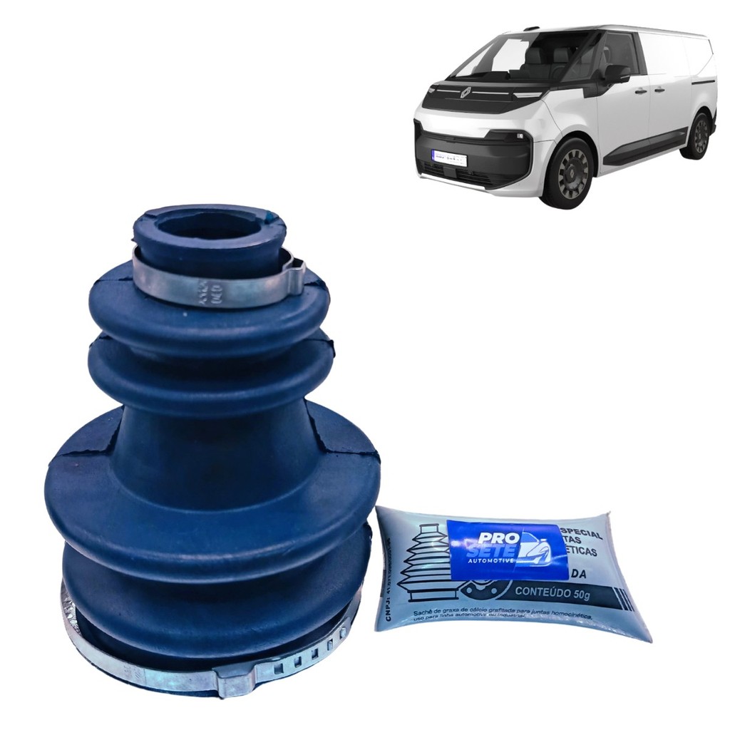 Coifa Azul Homocinética Lado Câmbio Poliuretano (PU) Renault Van Trafic - Todos os Modelos