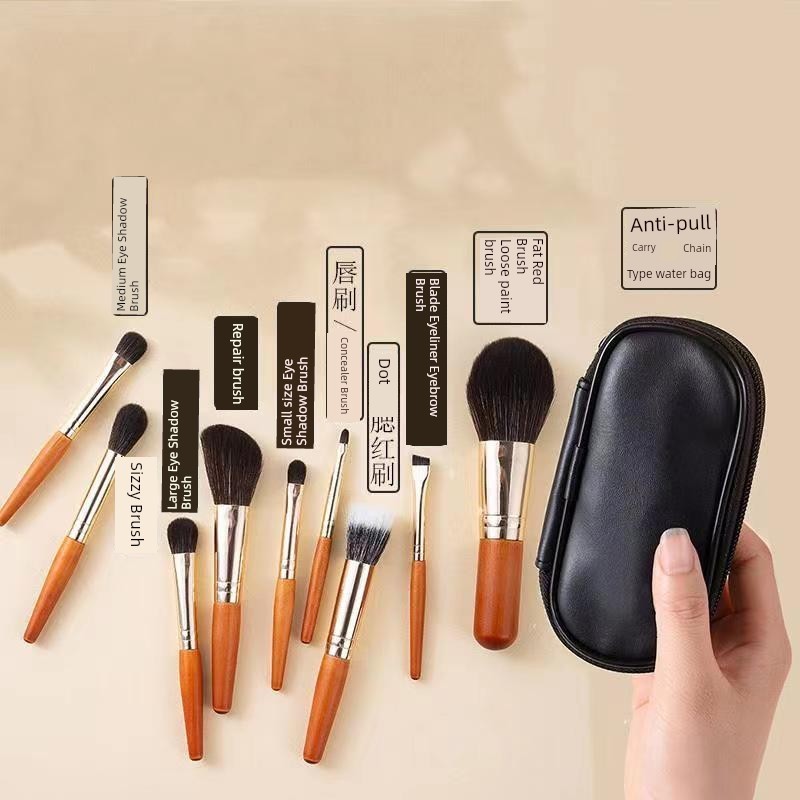 kit pincel maquiagem profissional pincel maquiagem Mini 9 conjunto de pincéis de maquiagem para iniciantes, portátil, ca