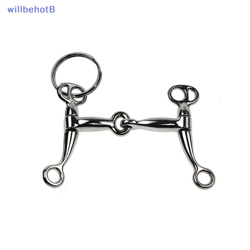 [WillbehotB] Chaveiro De Liga De Cavalo Com Pingente De Anel De Metal , Bolsa , Acessório , Ideia De Presente Equestre D