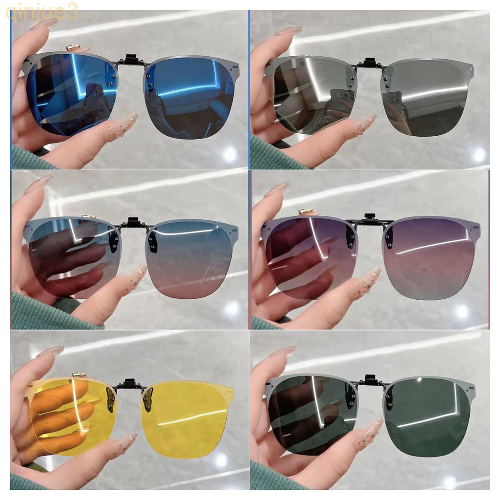 Clipe Polarizado Flip Up De 1 Unidade Na Lente De Óculos De Sol , Tons De Tonalidade Gradiente/Solda , Pesca Antirreflex