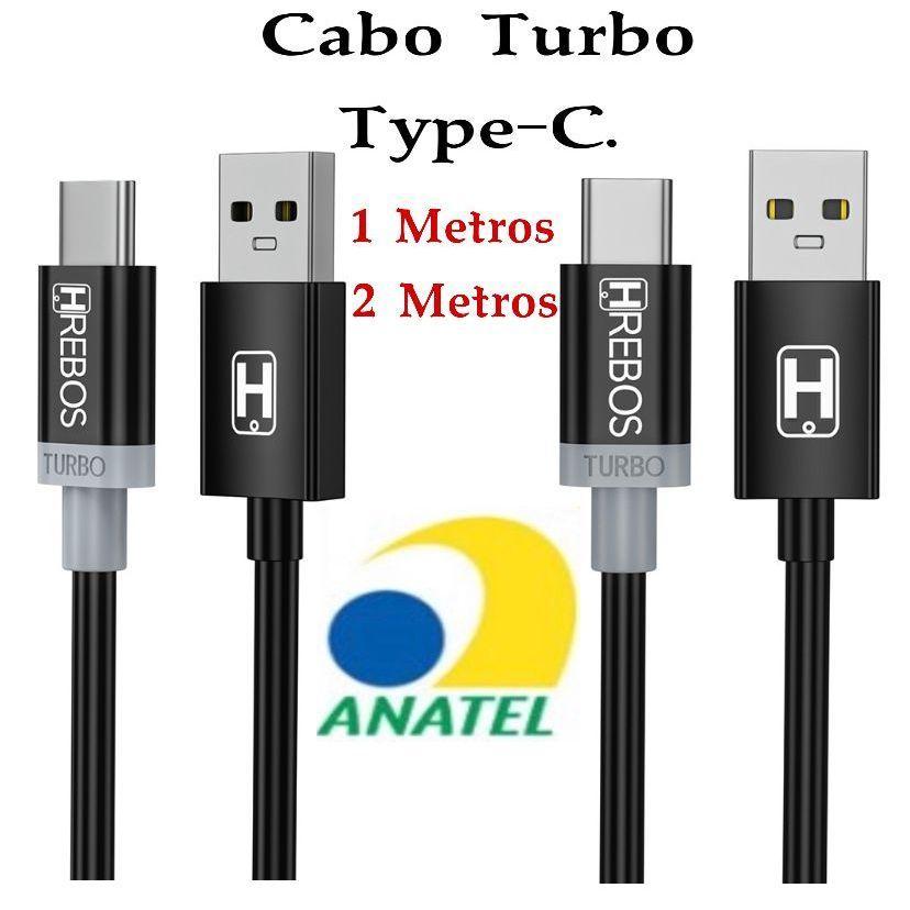 Cabo Turbo First Black 2M type-c  iphone Lightning micro usb v8 HREBOS