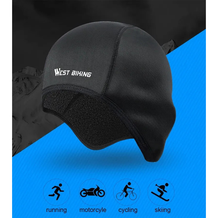 Gorro de Ciclismo de Inverno, Térmico e à Prova de Vento, Forro para Capacete de Esqui, Corrida, Motociclismo, para Home
