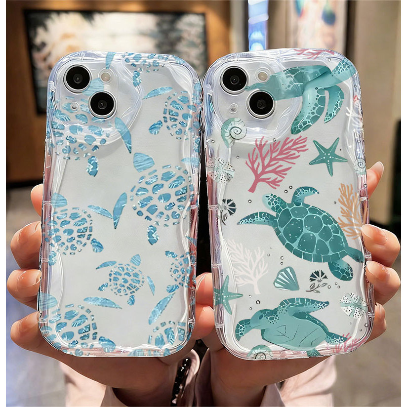 For Samsung A56 A36 A55 A15 A16 A54 A14 A05 A34 A35 A51 A52 A13 A12 A04E Capa Celular Com Padrão de Tartaruga