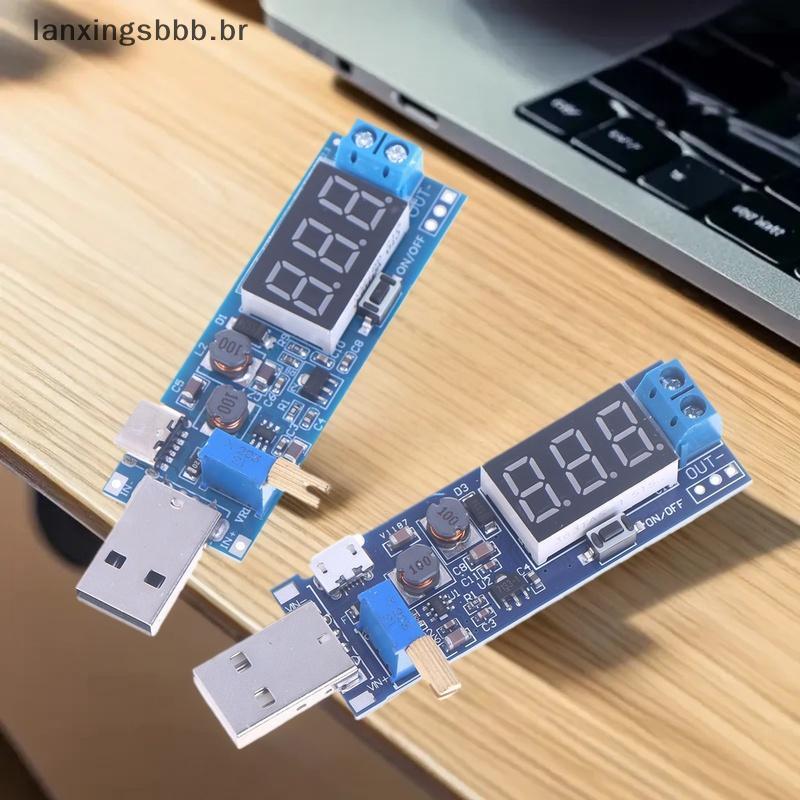[LAX] USB Step UP/Down Módulo De Fonte De Alimentação Conversor De Reforço DC-5V Para DC1.2V-24V Saída Ajustável BR