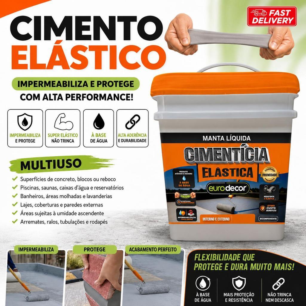 Borracha Líquida Manta Alto Desempenho 4KG Manta Líquida Emborrachada Cimento Elástico Manta Premium