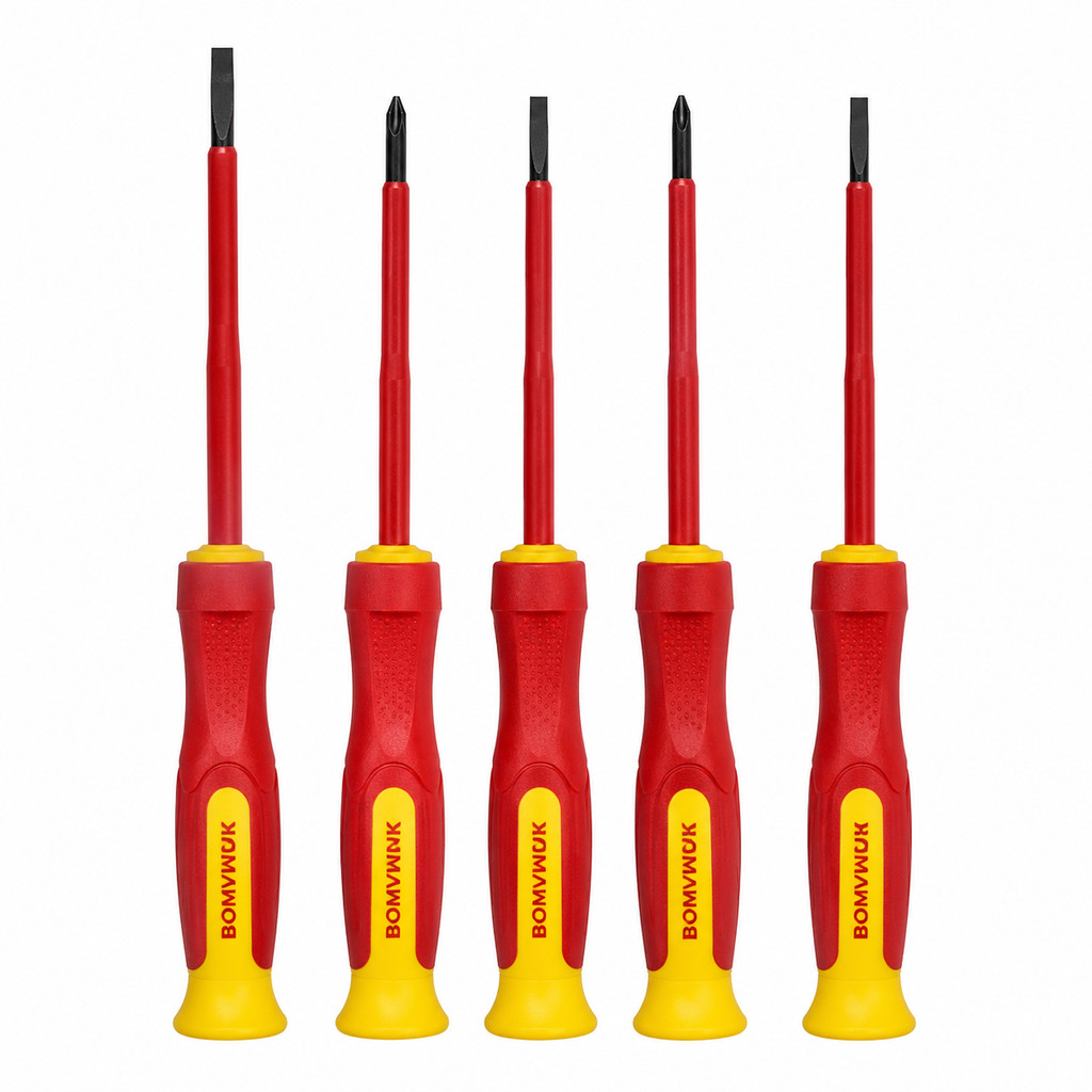 Kit Chaves de Precisão 5 Peças Magnéticas | Fenda, Phillips, Torx e U para Celular, Notebook e Eletrônicos