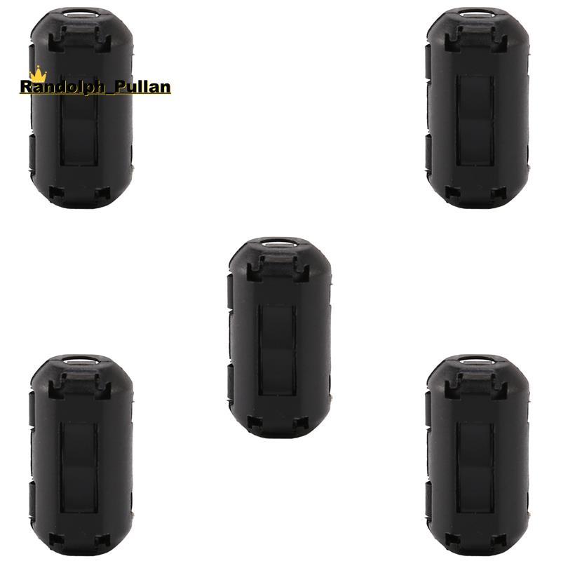 [H Concessional] 5 Unidades De Clipe Em Supressor De Ruído Filtros De Núcleo De Ferrite De Cabo De 3.5 Mm