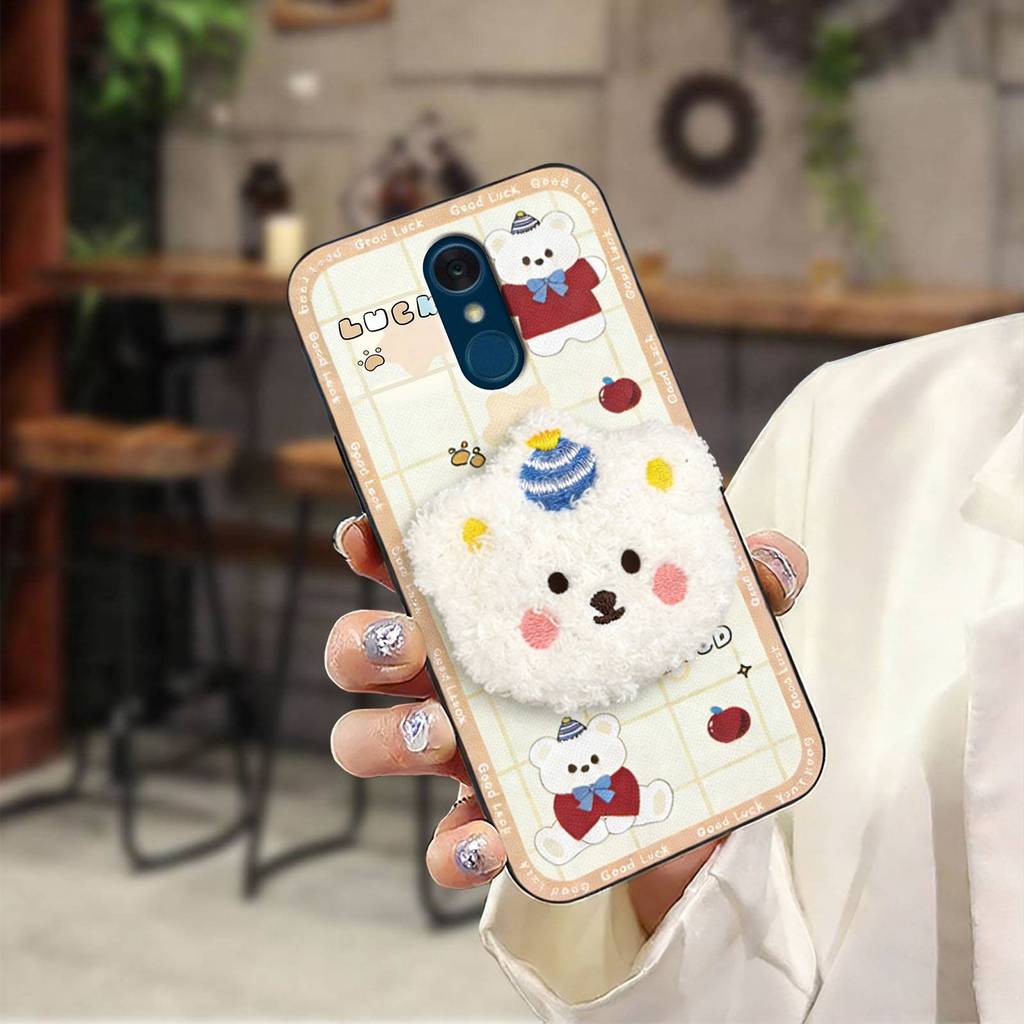 Bolsa De Telefone Design De Moda Capa Para LG Q7/Q7 +/Q7A/Style L-03K-JP Anti-Poeira Silicone TPU Envoltório Completo Ma