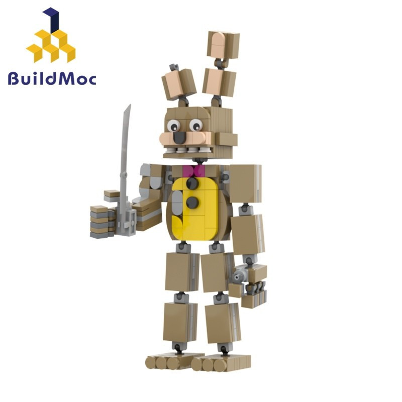Five Nights at Freddy's Modelo Springtrap Blocos De Construção Brinquedos Educativos Infantis Presentes Para Adultos 233