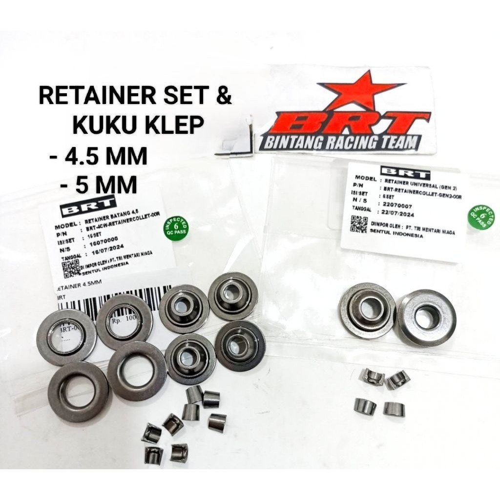 Conjunto De Retentores BRT Universais E Pregos De Válvula 5 MM 4.5 Gen 2