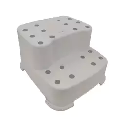 Degrau Infantil Duplo Branco Antiderrapante p/ Banheiro e Cozinha Zippy Toys - 10419