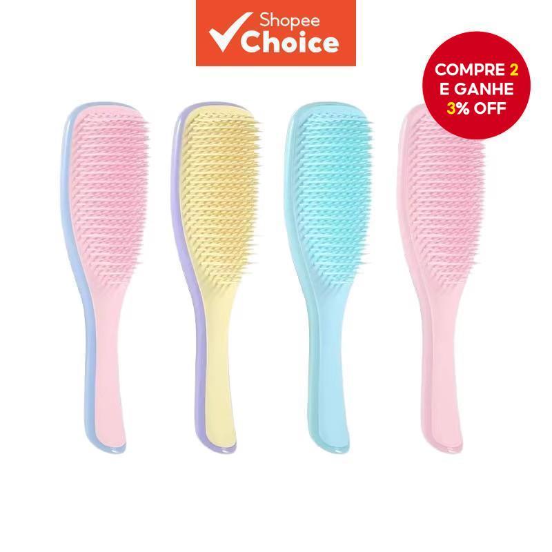 1Pc Pente Cor-de-Rosa Inteligente Anti-Nó Pente de Cabelo Liso da Rainha Britânica Pente de Massagem com Almofada de Ar