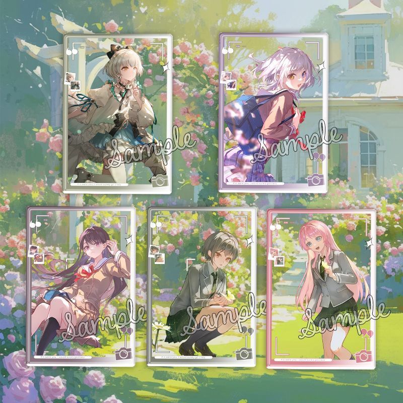 Chaveiro De Cartão Transparente BanG Sonho MyGO Alcance Para O Céu Claro Takamatsu Tomori Pingente Acrílico Chihaya