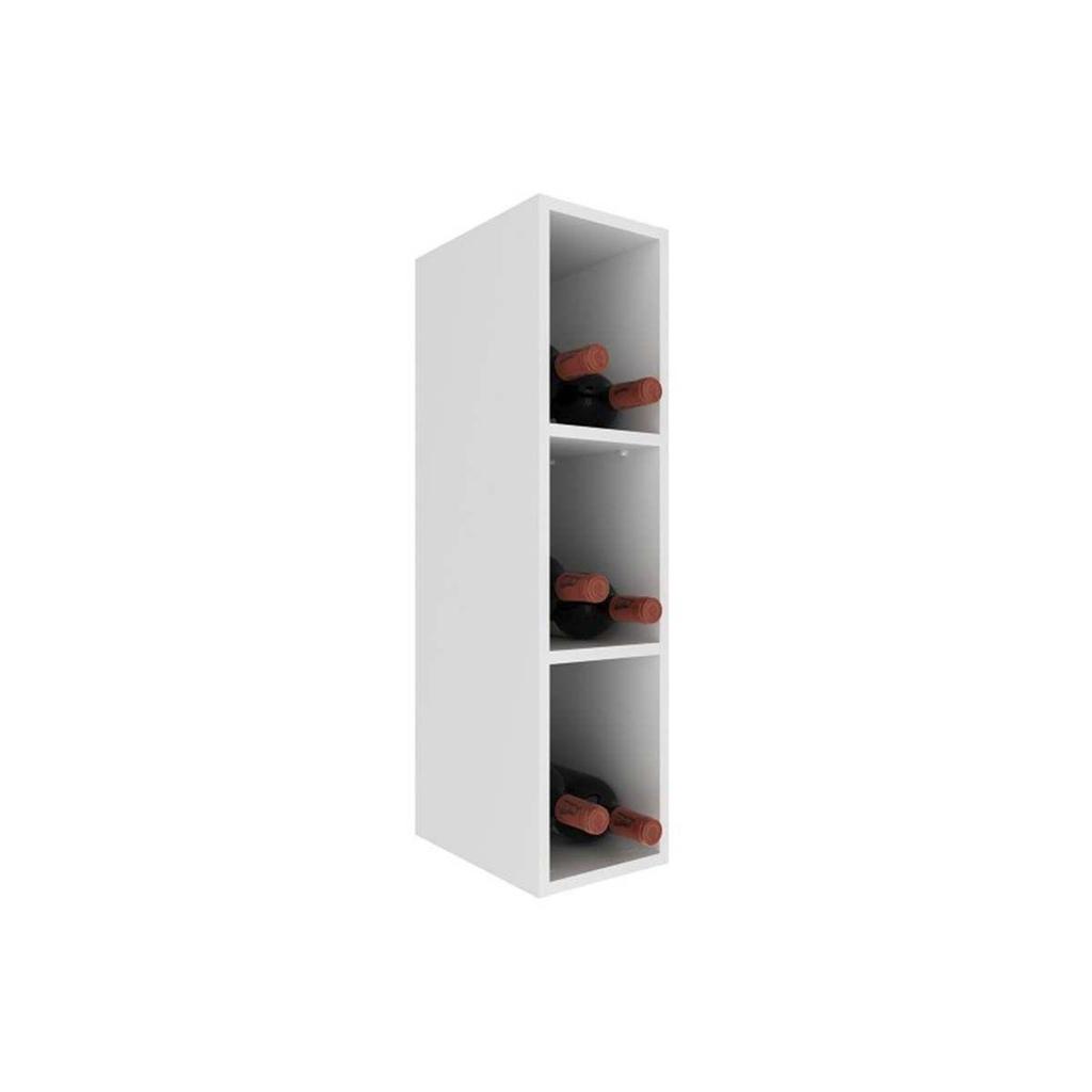 Armário Aéreo p/ Cozinha CZ-3318 c/ 3 Nichos 20cm Branco - Tecno Mobili