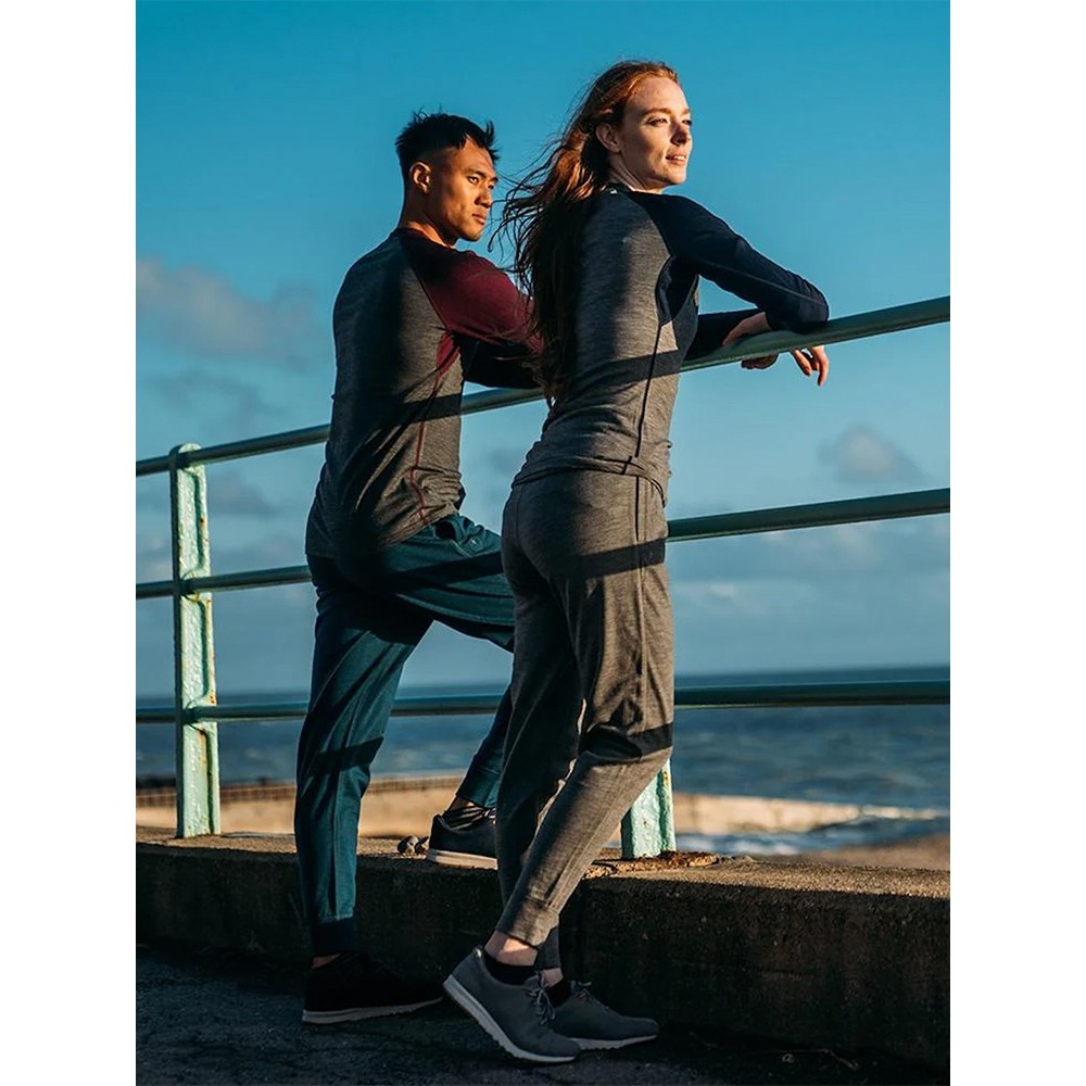 Ao ar livre das mulheres dos homens merino lã calças de secagem rápida umidade Wicking caminhadas calças merino esportes