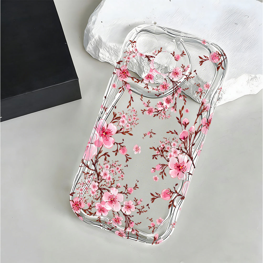 Ramo Macio De Pêssego . Capa De Telefone Para Samsung A56 A36 A55 A54 A16 A15 A14 A05 A51 A52 A34 A35 A32 A13 A12 A04E