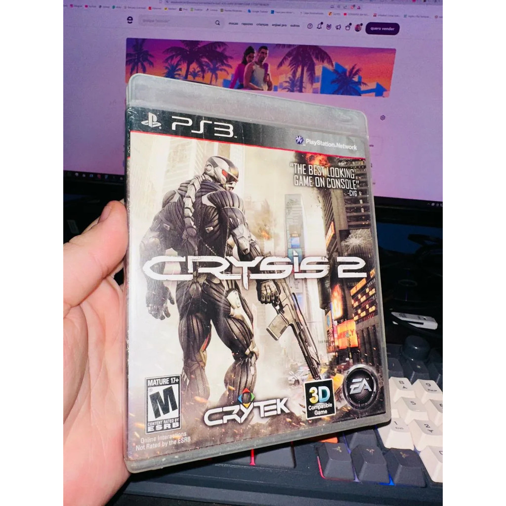 Jogo Crysis 2 Ps3 Mídia Física
