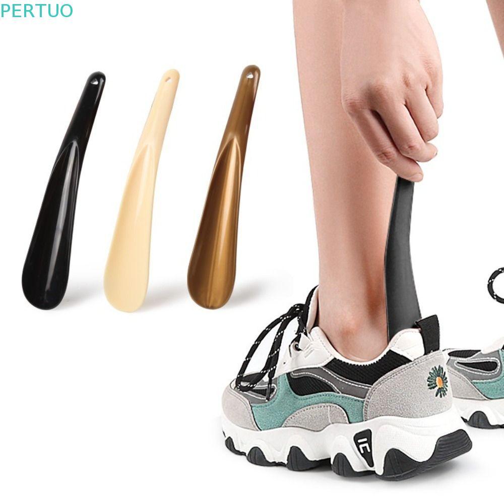 Buzina De Sapato PERTUO , Levantador Em Formato De Colher De 7.6 " , Ajudante Preguiçoso Flexível Estilo De Moda Profiss