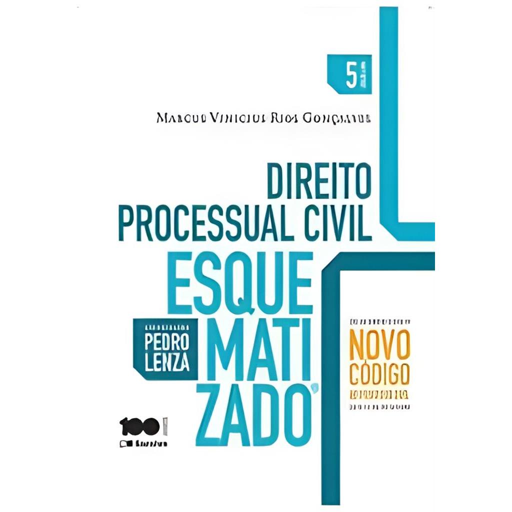 Direito Processual Civil Esquematizado Novo Código Processo Civil autor Marcus Vinícius Rios Gonçalves