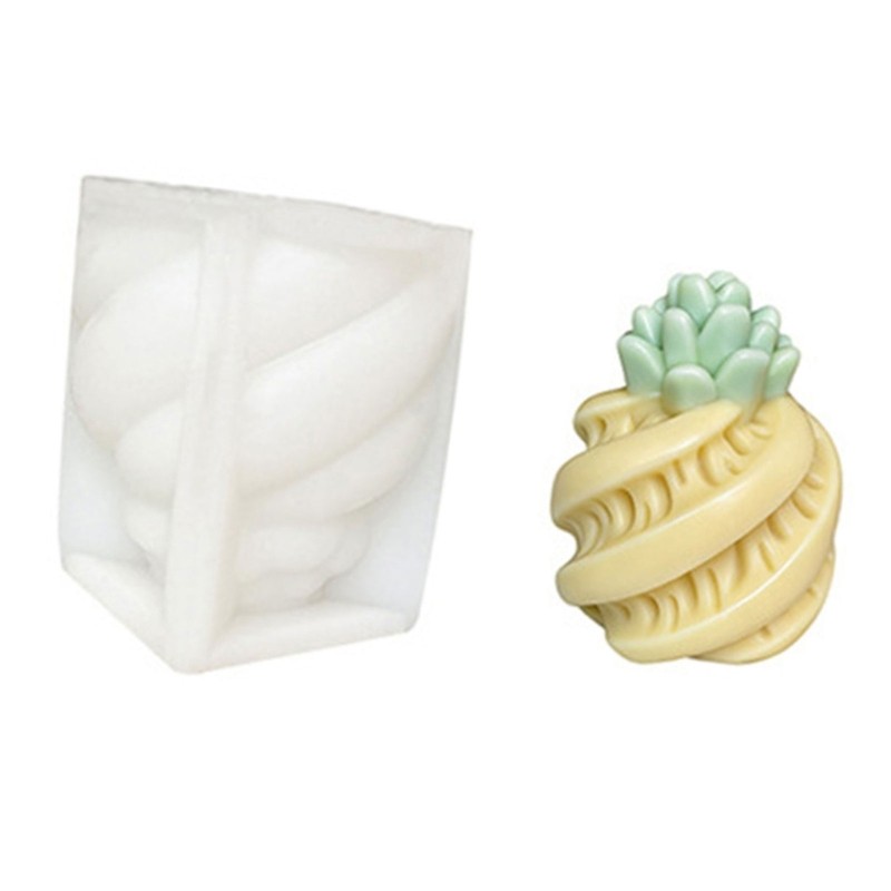 blg 3D Forma Abacaxi Molde Silicone Calor Fácil Desmoldagem Máquina Lavar Louça Segura Para Fazer