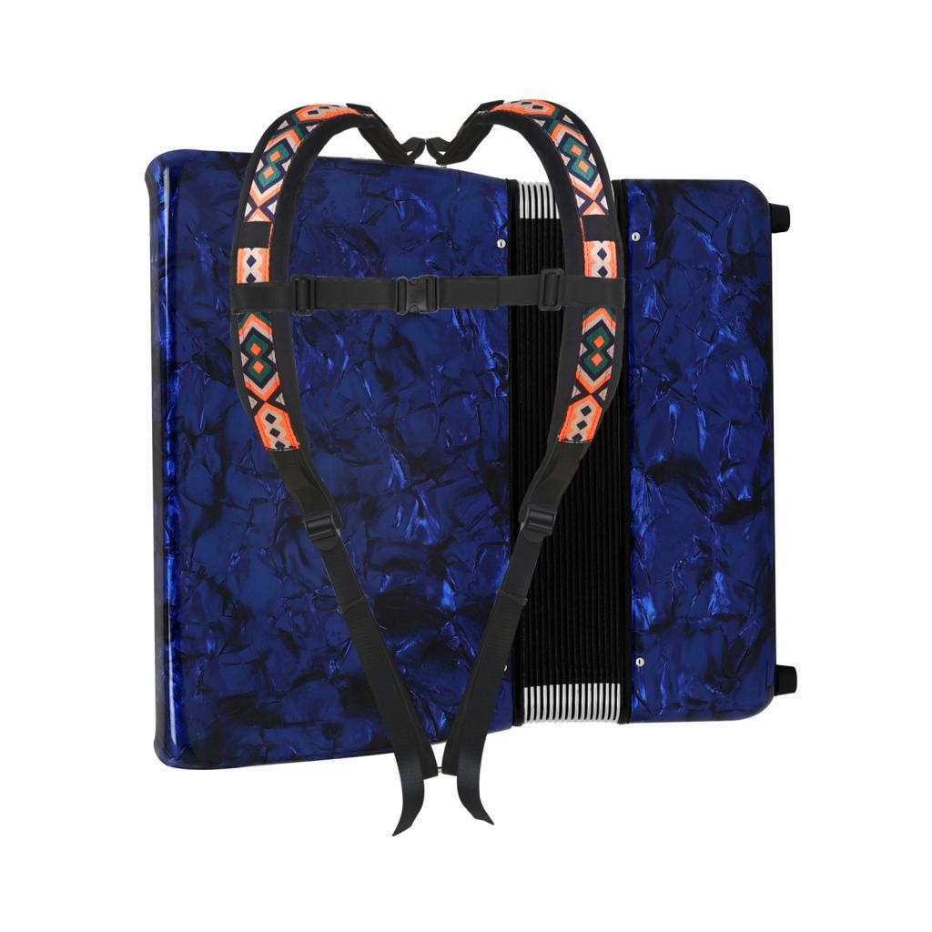 ucanshop.br Alça de acordeão Daconovo Alças de couro de veludo Arnês ajustável e confortável para músicos Material: