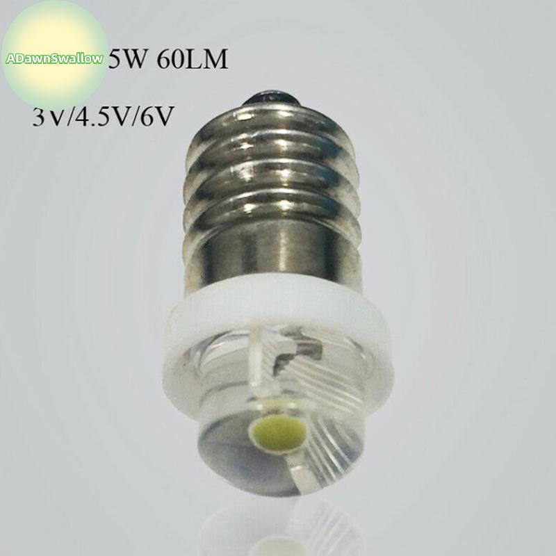 Ans 3/4.5/6V 0.5W Lanterna Lâmpada 6000K Branco Led E10 Soet De Substituição Para Tocha Lâmpadas BR