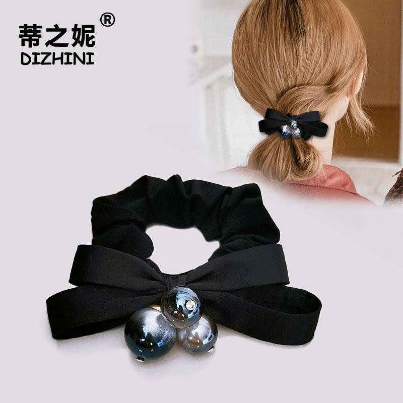 Influencer Scrunchy Anel de Cabelo Novo Estilo Gravata Bola Cabeça Faixa de Borracha Rabo de Cavalo Corda de Cabelo Péro
