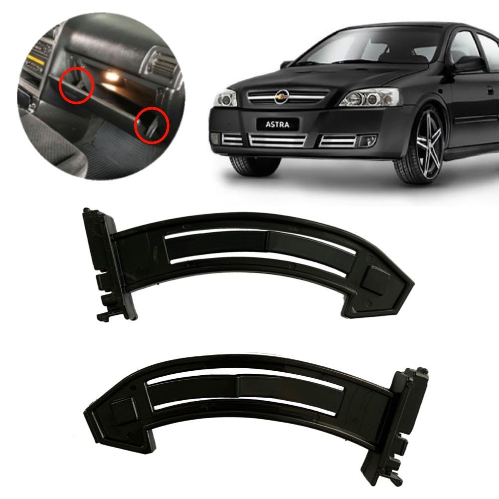 Par Alça Hasta Limitador Tampa Porta Luvas GM Astra 1999 2000/2012
