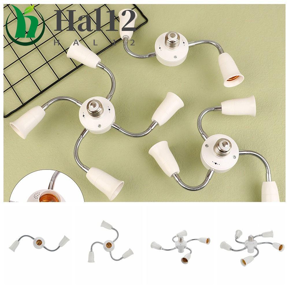 Conversor De Suporte De Lâmpada HALB E27 , Adaptador De Lâmpadas E27 Para E27 Divisor De Soquete De Luz Branco Com Mangu
